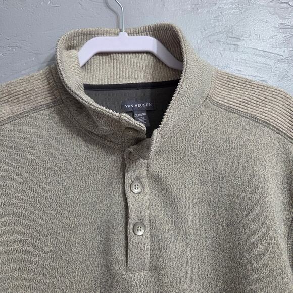 Van Heusen 1/4 button front Sweater mens size XL - Picture 2 of 9
